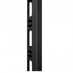 ТЕЛКОМ ОКВК.42.9005М Организатор кабельный вертикальный с крышкой в шкаф 42U шириной 800мм, металлический, цвет черный (RAL9005)