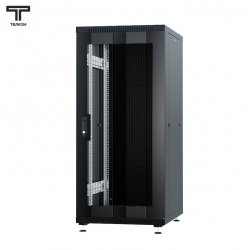 ТЕЛКОМ ТС-22.6.8-ПМ Шкаф 22U 600x800x1098мм (ШхГхВ) телекоммуникационный 19 напольный, передняя дверь перфорация - задняя дверь металл, цвет черный (RAL9005)
