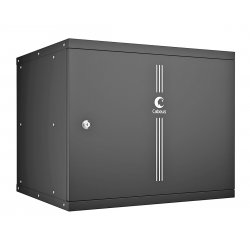 Cabeus WSC-05D-12U55/45 Шкаф телекоммуникационный настенный 19 12U, серия LIGHT разборный, дверь стекло, цвет серый