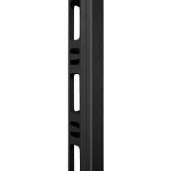 ТЕЛКОМ ОКВК.47.9005М Организатор кабельный вертикальный с крышкой в шкаф 47U шириной 800мм, металлический, цвет черный (RAL9005М)