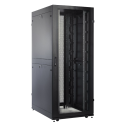 ЦМО ШТК-СП-42.8.12-88АА-9005 Шкаф серверный ПРОФ напольный 42U (800 x 1200) двери двойные перф. 2 шт., черный, в сборе