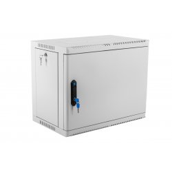 Шкаф телекоммуникационный настенный ЦМО ШРН, 19, 12U, 612х600х350 мм (ВхШхГ), дверь: металл, сварной, цвет: серый