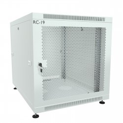 RC19 RP-12.6.10-PM.7035 Шкаф 12U 600x1000x623мм (ШхГхВ) телекоммуникационный 19 напольный, передняя дверь перфорированная - задняя дверь металлическая, цвет серый RAL7035