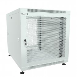 RC19 RP-12.6.10-PP.7035 Шкаф 12U 600x1000x623мм (ШхГхВ) телекоммуникационный 19 напольный, передняя дверь перфорированная - задняя дверь перфорированная, цвет серый RAL7035
