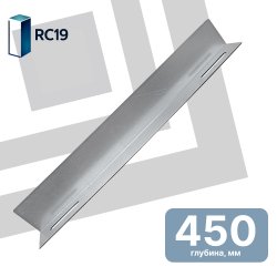 RC19 НУ-45 Направляющие уголки 40х60 мм для напольных шкафов, глубина  450мм, пара, оцинкованная стальНУ-45 фото