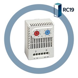 RC19 ZR 011 01175.0-00 Терморегулятор двойной для нагревателя и вентилятора (-10/+50C)
