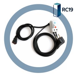 Термостат нормально-разомкнутый 0-60С с проводами питания 1,8 м. для вентиляторных модулей RC19