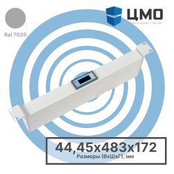 МВ-К ЦМО Панель управления вентиляторами, вход IEC60320 C14, 4 выхода IEC60320 C13