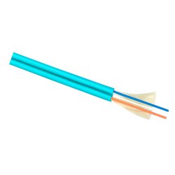 RC19 TB-ARM-MM-50/125-02T-OM3-LSZH-IN-3,0-AQ Кабель волоконно-оптический 50/125 (G.657A1) многомодовый MM (3.0мм), 2 волокна, армированный, OM3, для внутренней прокладки ( -25C ~ +50), LSZH, голубой