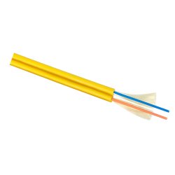 RC19 TB-ZIP-SM-9/125-02T-LSZH-IN-3,0-YEL Кабель волоконно-оптический 9/125 9/125 (G.657A1) одномодовый SM (3.0мм), 2 волокна, плотное буферное покрытие (tight buffer), zip cord, OS2, для внутренней прокладки ( -25C ~ +50), LSZH, 3,0, желтый