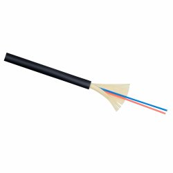 RC19 TB-ARM-MM-62.5/125-02T-OM1-LSZH-IN-3,0-OR Кабель волоконно-оптический 62.5/125 (G.657A1) многомодовый MM (3.0мм), 2 волокна, армированный, OM1, для внутренней прокладки ( -25C ~ +50), LSZH, черный