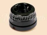 GE70301-52 Розетка ретро фарфоровая двухполюсная, с заземляющим контактом ,в комплекте с подъемной рамкой, D70x45, 16А, 250В, IP 20, коллекция Царско