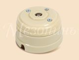 GE70321-02 Розетка ретро фарфоровая телевизионная SAT, Коллекция Новая Голландия, слоновая кость, Мезонин
