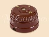 GE70321-04 Розетка ретро фарфоровая телевизионная SAT, Коллекция Новая Голландия, коричневый, Мезонин