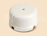 GE70236-01 Распределительная коробка Ретро для наружного монтажа D 80х43 мм, IP20, высокая коробка,Новая Голландия, белый Мезонин