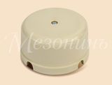 GE70236-02 Распределительная коробка Ретро для наружного монтажа D 80х43 мм, IP20, высокая коробка,Новая Голландия, слоновая кость, Мезонин