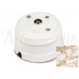 GE70321-19 Розетка ретро фарфоровая телевизионная SAT, Коллекция Новая Голландия, дворцовый мрамор, Мезонин