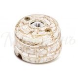 GE70341-02 Розетка ретро фарфоровая компьютерная RJ45, белый, Коллекция Новая Голландия, слоновая кость, Мезонин