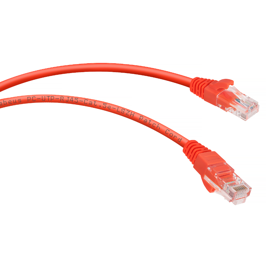 Cabeus PC-UTP-RJ45-Cat.5e-1m-RD Патч-корд UTP, категория 5e, 1 м, неэкранированный, красный