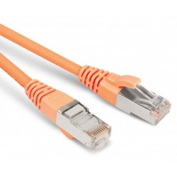 Hyperline PC-LPM-SFTP-RJ45-RJ45-C6-1M-LSZH-OR Патч-корд SF/UTP, экранированный, Cat.6, LSZH, 1 м, оранжевый