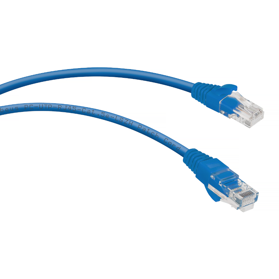 Cabeus PC-UTP-RJ45-Cat.5e-0.15m-BL-LSZH Патч-корд UTP, категория 5e, 0.15 м, LSZH, неэкранированный, синий