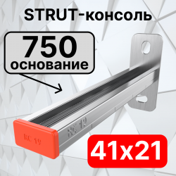 STRUT-консоль 41х21мм RC19, основание 750 мм RC19