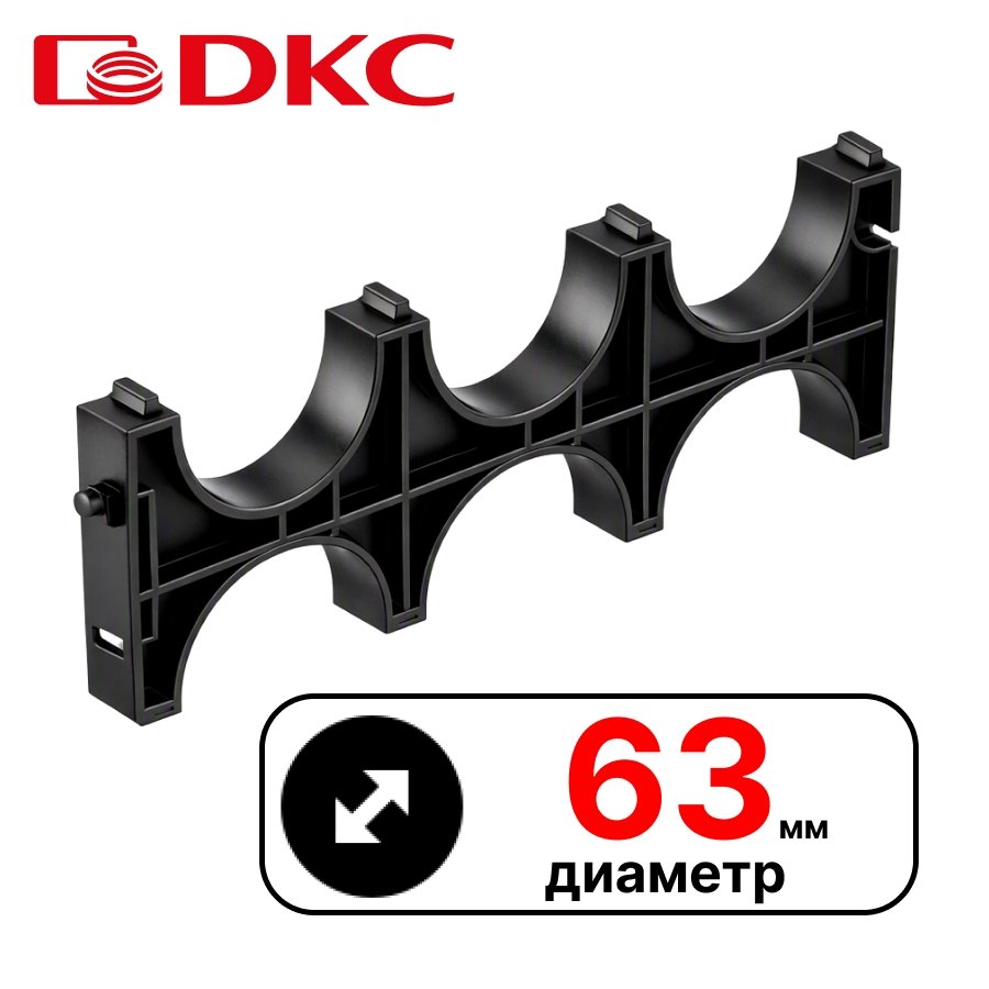 Держатель расстояния (кластер) для двустенных труб, д.63, тройной DKC025063 фото