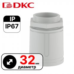 Муфта труба-коробка, IP67, М32х1.5, д.32мм  DKC / ДКС