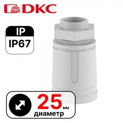 Муфта труба-коробка, IP67, М25х1.5, д.25мм  DKC / ДКС