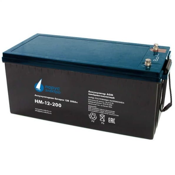 Парус электро  HM-12-200 cвинцово-кислотная аккумуляторная батарея 12 В / 200 Ач