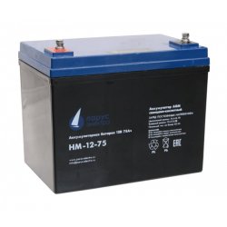 Парус электро  HM-12-75 cвинцово-кислотная аккумуляторная батарея 12 В / 75 Ач