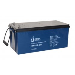 Парус электро  HMG-12-200 гелевая аккумуляторная батарея 12 В / 200 Ач