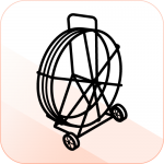 Протяжка для кабеля УЗК на тележке