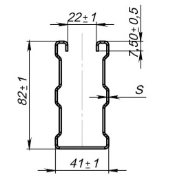 Страт-профиль 41х82 Страт-профиль 41х82