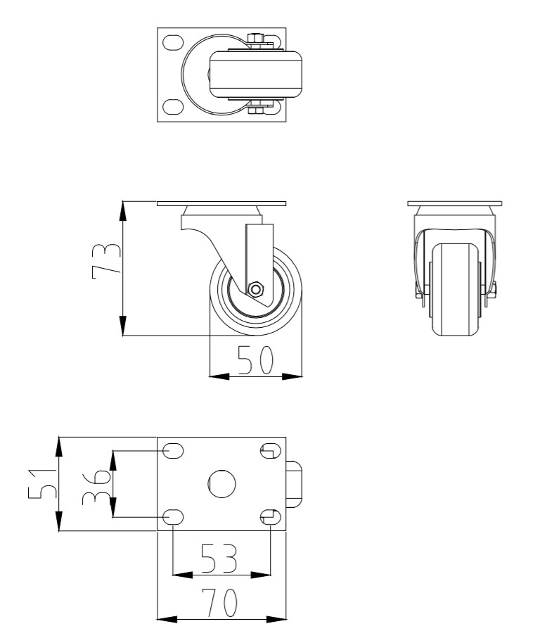 Чертеж ролика