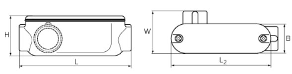 Коробка распределительная правая для металлорукава