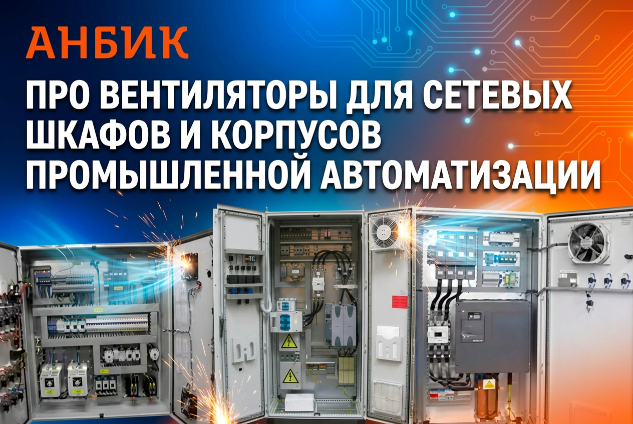 Про вентиляторы для сетевых шкафов и корпусов промышленной автоматизации