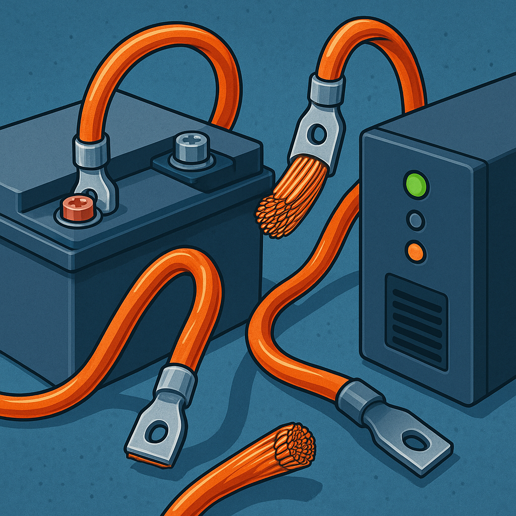 Что такое и для чего нужны - гибкие медные провода для соединения АКБ и ИБП? Что такое и для чего нужны - гибкие медные провода для соединения АКБ и ИБП?