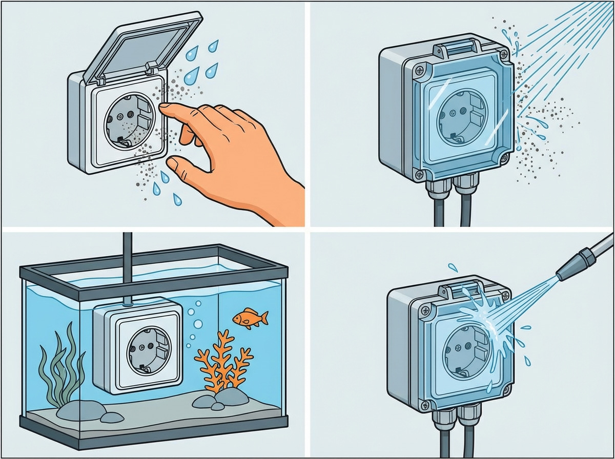 Описания, отличия и определение классов защиты IP Описания, отличия и определение классов защиты IP
