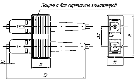 Дуплексный коннектор SC Дуплексный коннектор SC