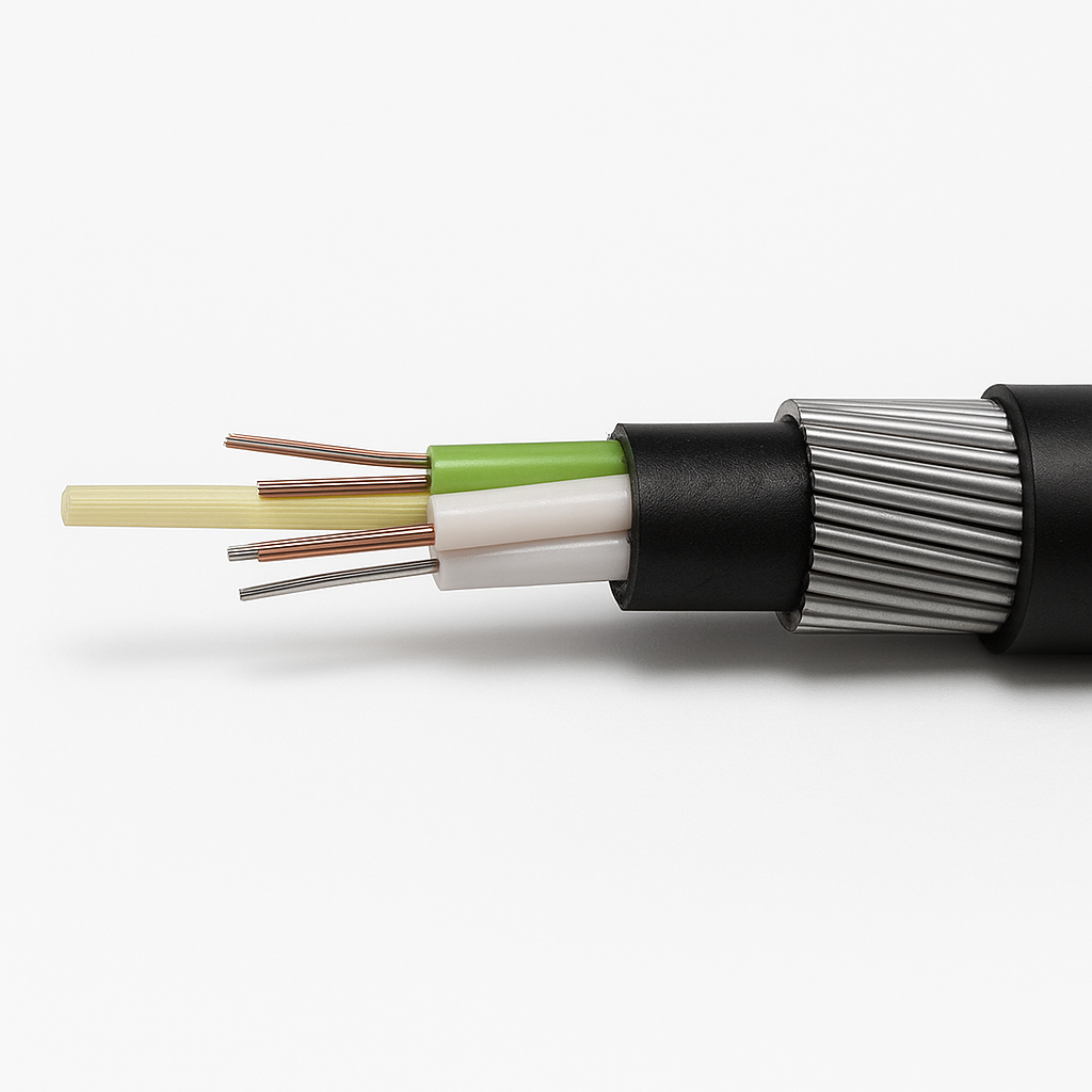 Бронированный оптический кабель ОМЗКГМ