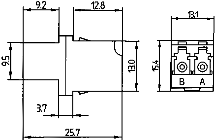 Дуплексная розетка LC Дуплексная розетка LC