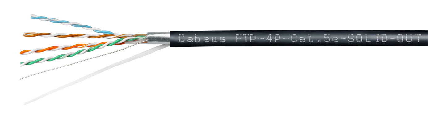 Cabeus FTP-4P-Cat.5e-SOLID-OUT-LSZH-UV витая пара
