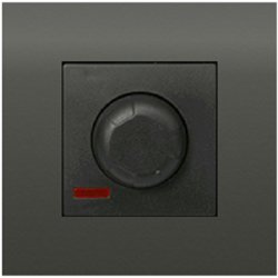Светорегулятор поворотный нажимной 600 Вт (черный бархат) LK45 Экопласт857208 фото