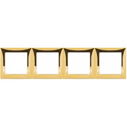 Рамка 4-постовая (золото) LK60 Экопласт