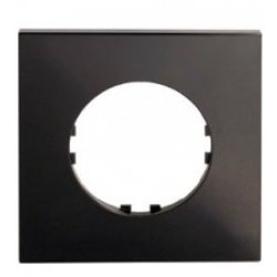 Рамка 1-постовая квадрат (черный) Vintage Экопласт-Quadro
