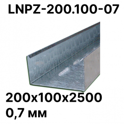 Лоток неперфорированный 200х100х2500 0,7 мм LNPZ-200.100-07 RC19