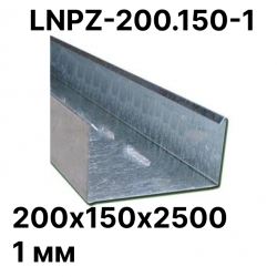 Лоток неперфорированный 200х150х2500 1 мм. LNPZ-200.150-1 RC19