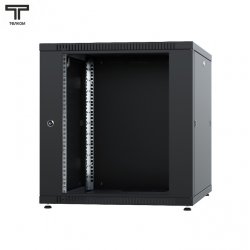 ТЕЛКОМ TLN-12.6.10-СМ.9005 Шкаф 12U 600x1000x623мм (ШхГхВ) телекоммуникационный 19 напольный, передняя дверь стекло - задняя дверь металл, цвет черный (RAL9005)TLN-12.6.10-СМ.9005МА фото
