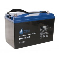 Парус электро HM-12-100 cвинцово-кислотная аккумуляторная батарея 12 В / 100 АчHM-12-100 фото